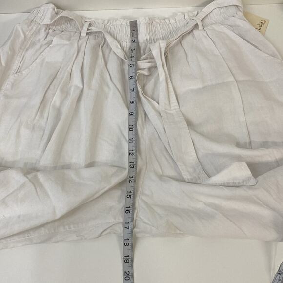 Nurture by Westbound 1Xs Pants Linen Rayon White - Picture 9 of 10